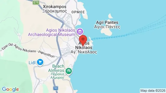 Houses for rent i Agios Nikolaos - kort over placeringen