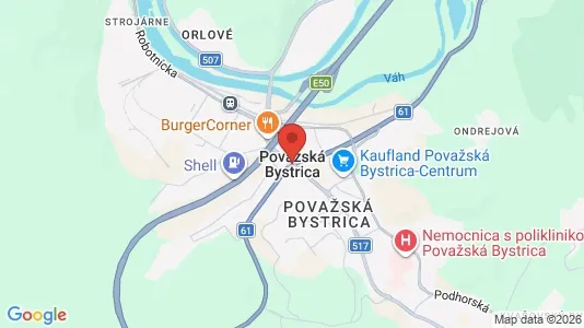 Apartments for rent in Považská Bystrica - Photo from Google Street View