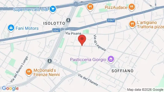 Apartments for rent i Florence - kort over placeringen