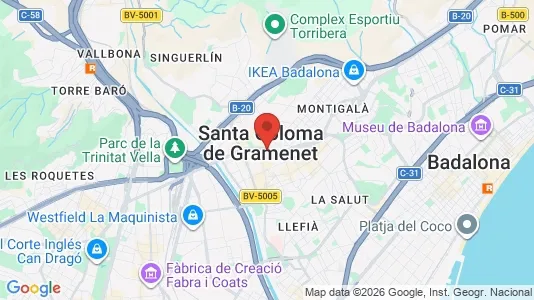 Apartments for rent in Santa Coloma - Photo from Google Street View