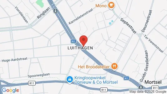 Apartments for rent i Mortsel - kort over placeringen