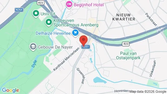 Apartments for rent i Leuven - kort over placeringen
