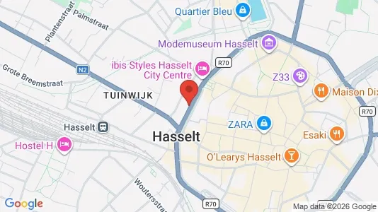 Apartments for rent i Hasselt - kort over placeringen