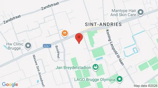 Apartments for rent i Brugge - kort over placeringen