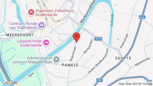 Apartments for rent i Oudenaarde - kort over placeringen