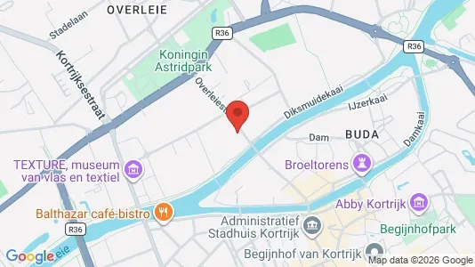 Apartments for rent i Kortrijk - kort over placeringen
