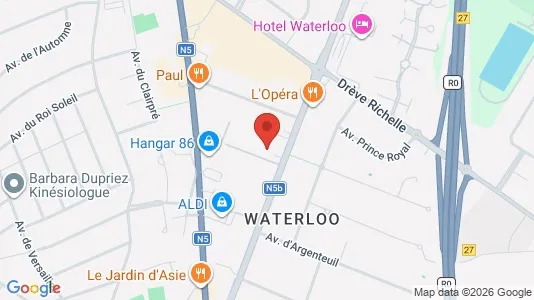 Apartments for rent i Waterloo - kort over placeringen