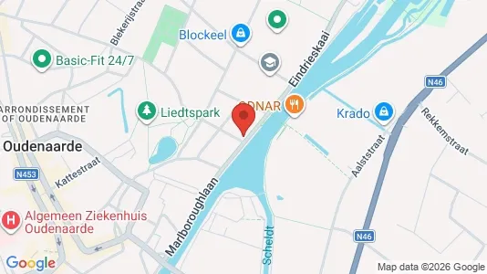 Apartments for rent i Oudenaarde - kort over placeringen