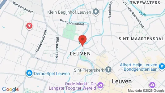 Apartments for rent i Leuven - kort over placeringen