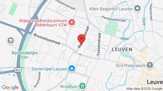 Apartments for rent i Leuven - kort over placeringen