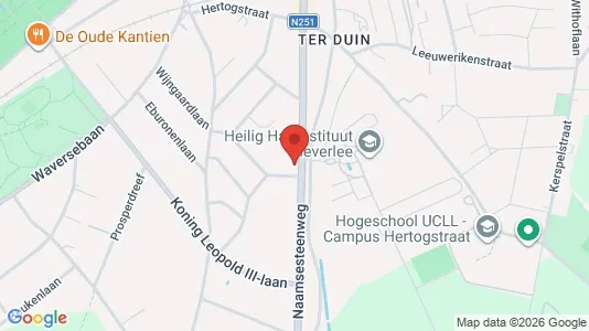 Apartments for rent i Leuven - kort over placeringen