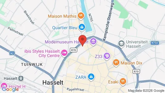 Apartments for rent i Hasselt - kort over placeringen