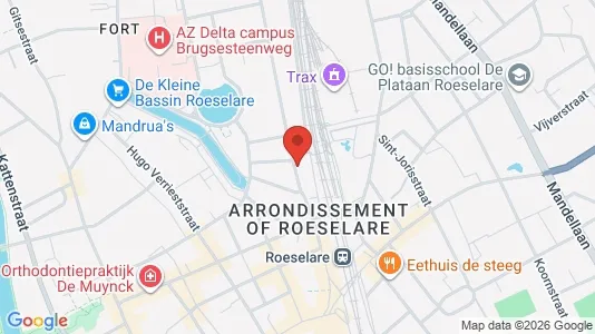 Apartments for rent i Roeselare - kort over placeringen