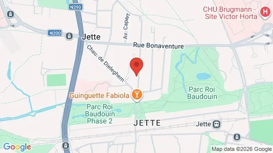Apartments for rent i Brussels Jette - kort over placeringen