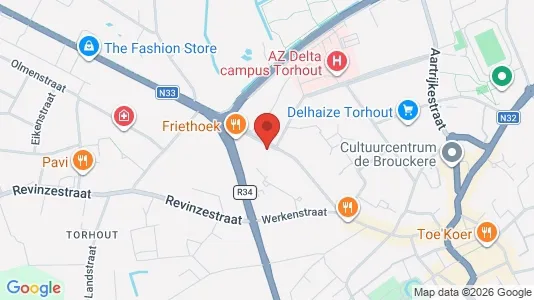 Apartments for rent i Torhout - kort over placeringen