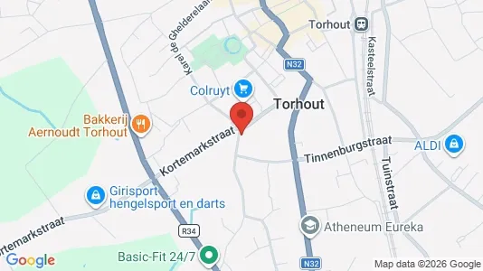 Apartments for rent i Torhout - kort over placeringen