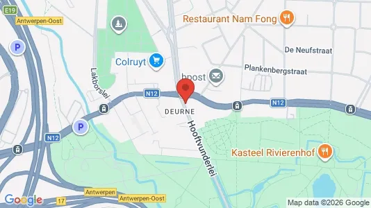 Apartments for rent i Antwerp Deurne - kort over placeringen