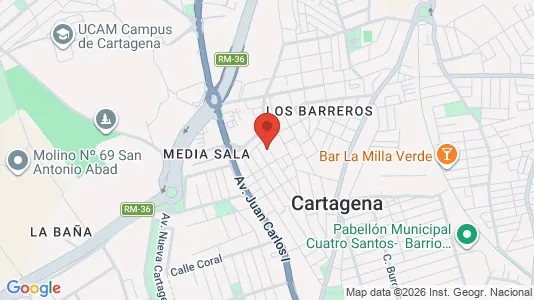 Rooms for rent i Cartagena - kort over placeringen