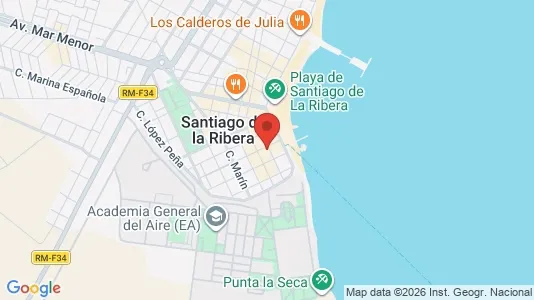 Apartments for rent i San Javier - kort over placeringen