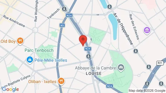 Apartments for rent i Brussels Elsene - kort over placeringen