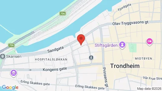 Apartments for rent i Trondheim Midtbyen - kort over placeringen