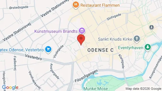 Apartments for rent i Odense C - kort over placeringen