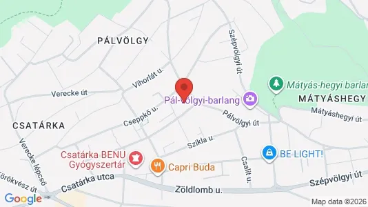 Apartments for rent i Budapest Rákosmente - kort over placeringen