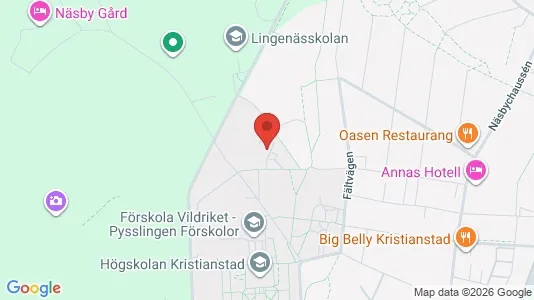 Rooms for rent i Kristianstad - kort over placeringen
