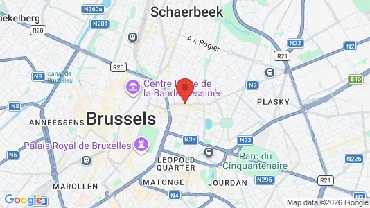 Rooms for rent i Brussels Sint-Joost-ten-Node - kort over placeringen