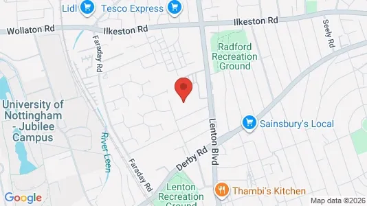 Apartments for rent i Nottingham - Nottinghamshire - kort over placeringen