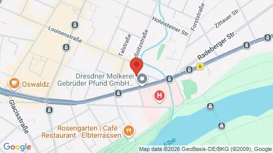 Apartments for rent i Dresden - kort over placeringen