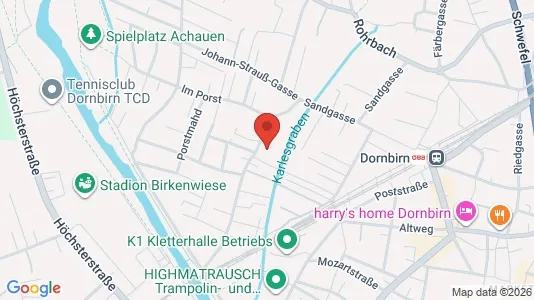 Apartments for rent i Dornbirn - kort over placeringen