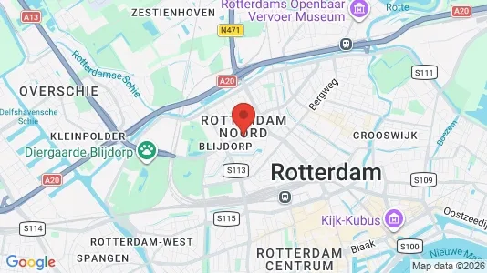 Apartments for rent i Rotterdam Noord - kort over placeringen