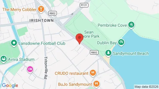 Apartments for rent i Dublin 4 - kort over placeringen