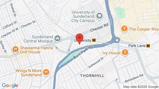 Apartments for rent i Sunderland - Tyne and Wear - kort over placeringen