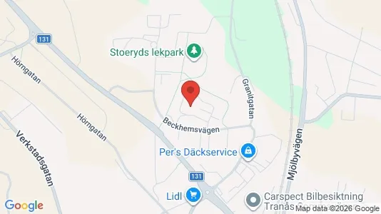 Apartments for rent i Tranås - kort over placeringen