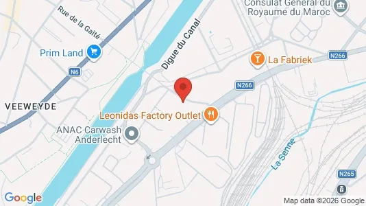 Apartments for rent i Brussels Anderlecht - kort over placeringen