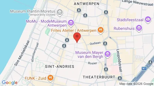 Apartments for rent i Stad Antwerp - kort over placeringen