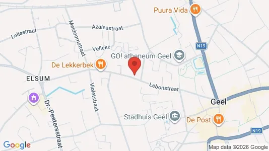 Apartments for rent i Geel - kort over placeringen