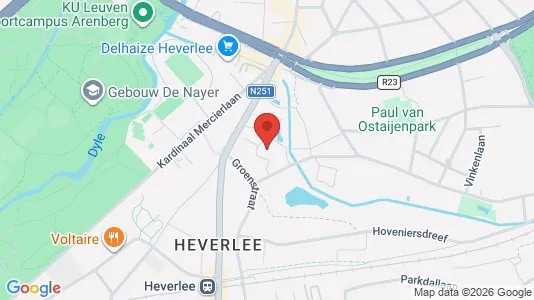 Apartments for rent i Leuven - kort over placeringen