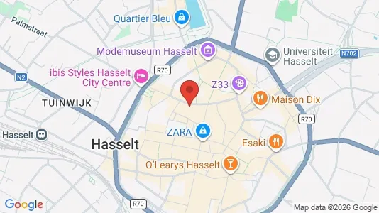 Apartments for rent i Hasselt - kort over placeringen