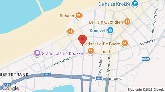 Apartments for rent i Knokke-Heist - kort over placeringen