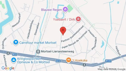 Apartments for rent i Mortsel - kort over placeringen