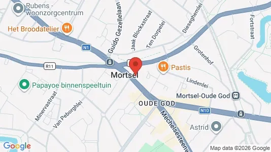Apartments for rent i Mortsel - kort over placeringen