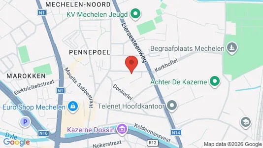 Apartments for rent i Mechelen - kort over placeringen