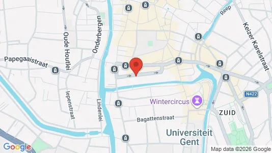 Apartments for rent i Stad Gent - kort over placeringen