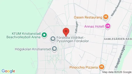 Rooms for rent i Kristianstad - kort over placeringen