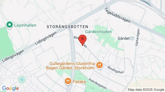 Apartments for rent i Gärdet/Djurgården - kort over placeringen