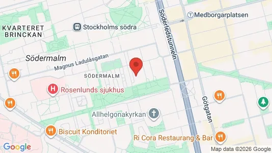 Apartments for rent i Södermalm - kort over placeringen