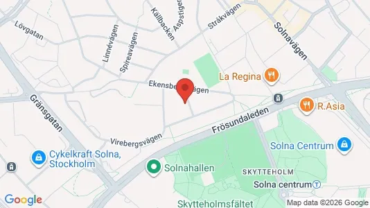 Apartments for rent i Solna - kort over placeringen